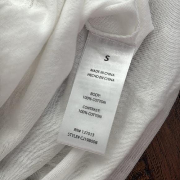 Wildfox White T-Shirt with Red Paris Is my Lover Print lips Graphics  Small nwt - Picture 4 of 11